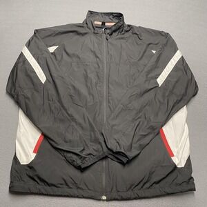 Sunice Jacket Mens XL Black Gray Weather Golf Windbreaker Full Zip Lightweight